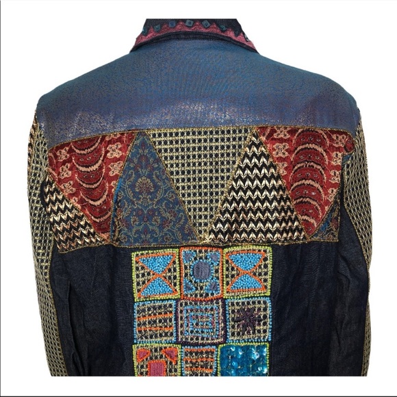 Sandy Starkman Vintage Embroidered Jean Jacket - Picture 7 of 7